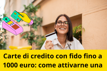 carte di credito con fido fino a 1000 euro